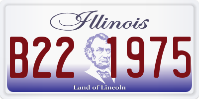 IL license plate B221975