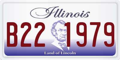 IL license plate B221979
