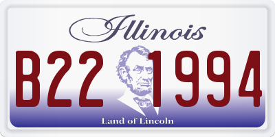 IL license plate B221994