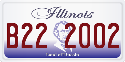 IL license plate B222002