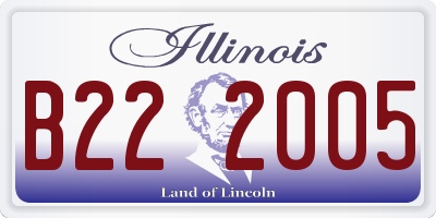 IL license plate B222005
