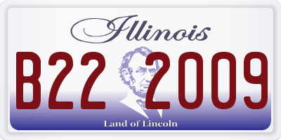 IL license plate B222009