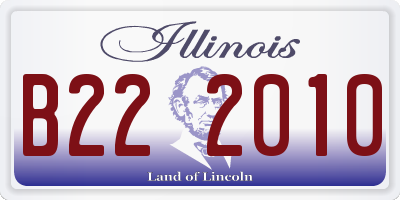 IL license plate B222010