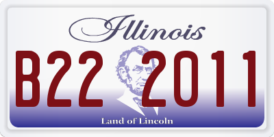 IL license plate B222011