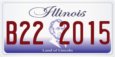 IL license plate B222015