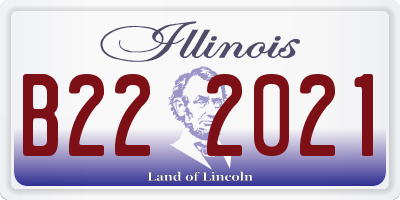 IL license plate B222021