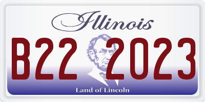 IL license plate B222023