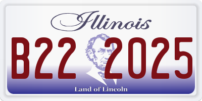 IL license plate B222025