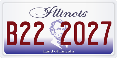 IL license plate B222027