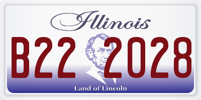 IL license plate B222028