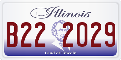 IL license plate B222029