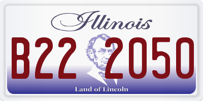 IL license plate B222050