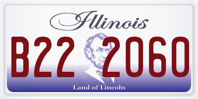 IL license plate B222060