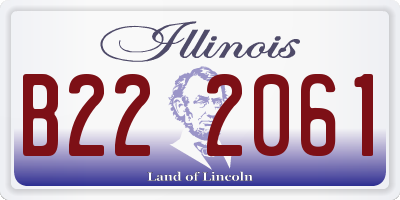 IL license plate B222061