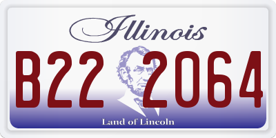 IL license plate B222064