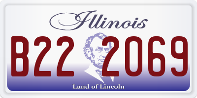 IL license plate B222069