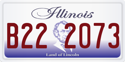 IL license plate B222073