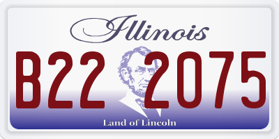 IL license plate B222075