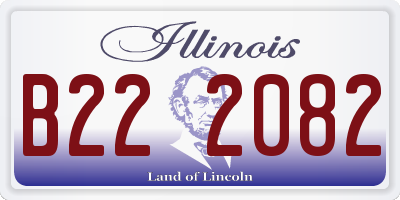 IL license plate B222082