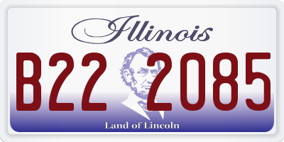 IL license plate B222085