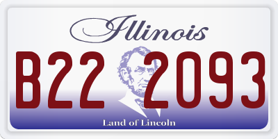 IL license plate B222093