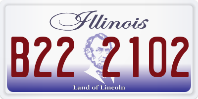 IL license plate B222102