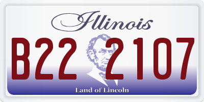 IL license plate B222107