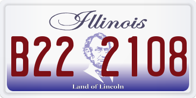 IL license plate B222108