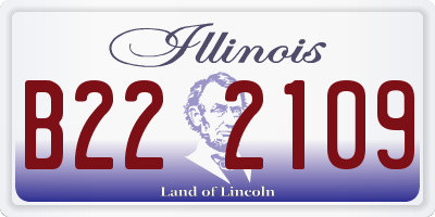 IL license plate B222109