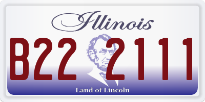 IL license plate B222111