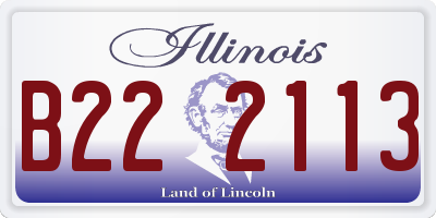 IL license plate B222113