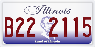 IL license plate B222115