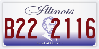 IL license plate B222116