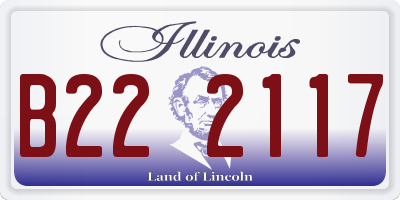 IL license plate B222117