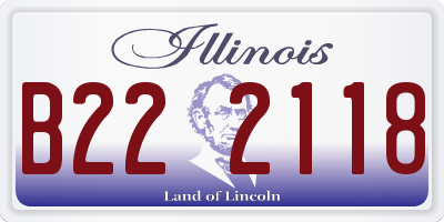 IL license plate B222118