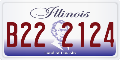 IL license plate B222124