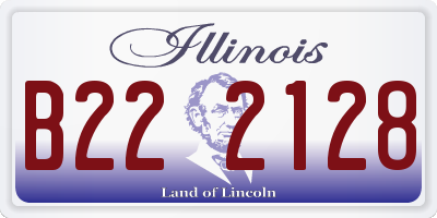 IL license plate B222128