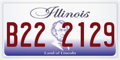 IL license plate B222129