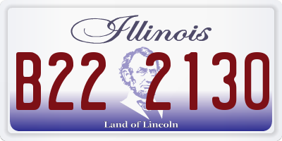 IL license plate B222130