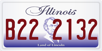 IL license plate B222132