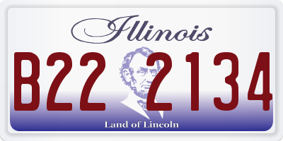 IL license plate B222134