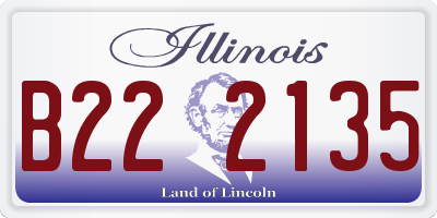 IL license plate B222135