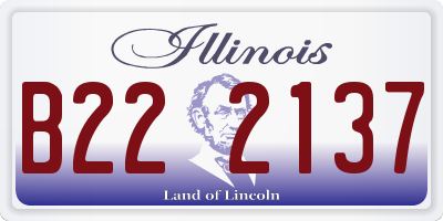IL license plate B222137