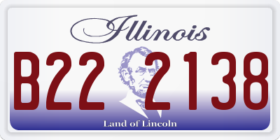 IL license plate B222138