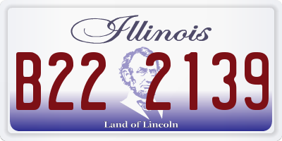 IL license plate B222139