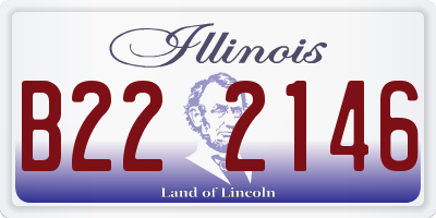 IL license plate B222146