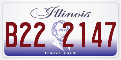 IL license plate B222147