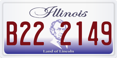 IL license plate B222149