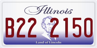 IL license plate B222150