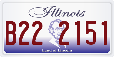 IL license plate B222151